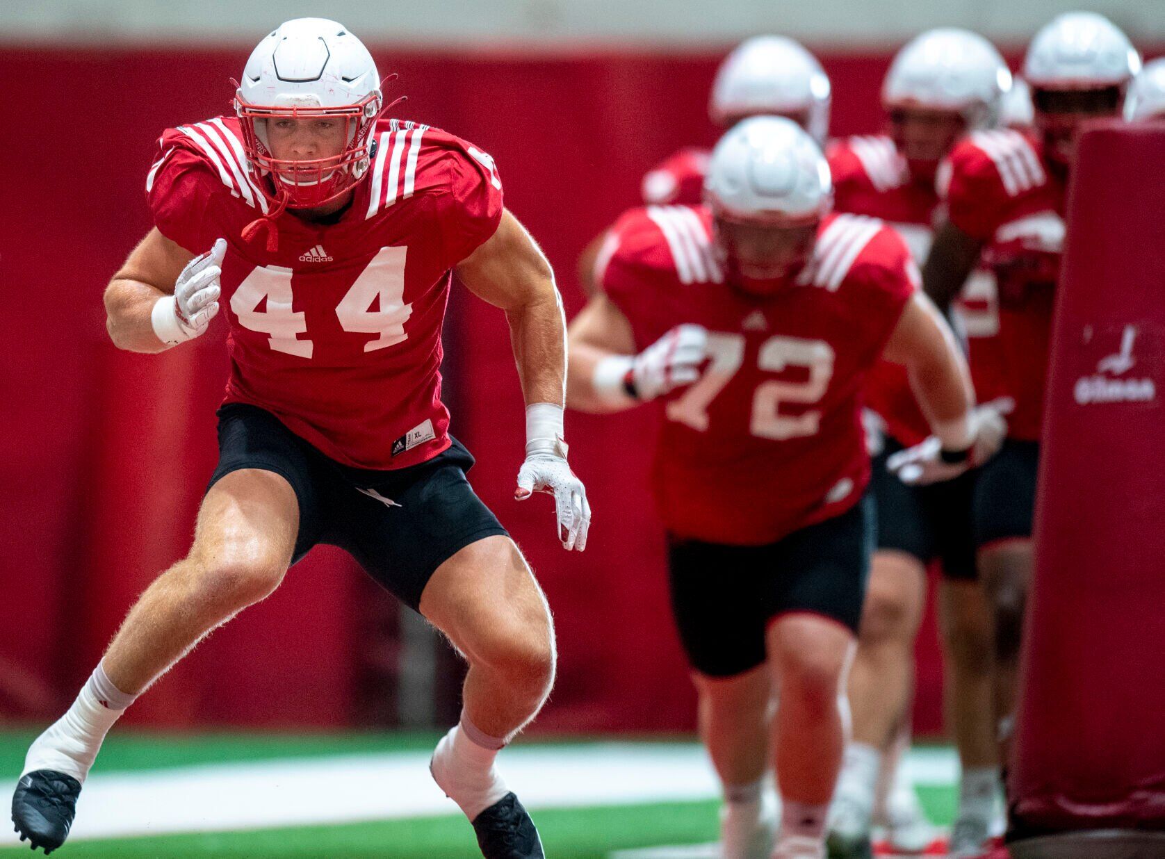 NU football practice, 8.1